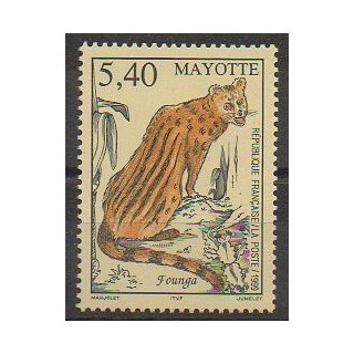Stamps - Mayotte - Post - 1999 - Nb 76 - Mamals