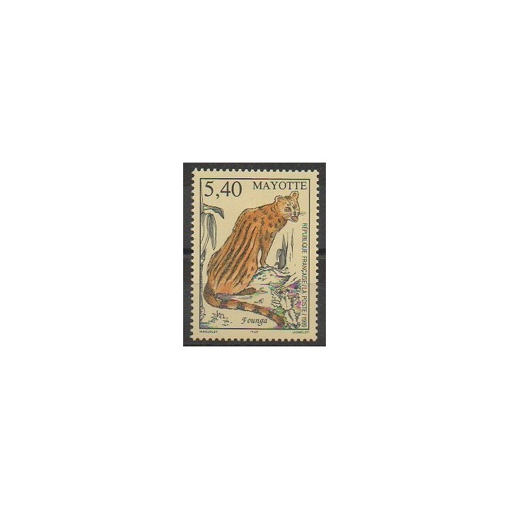 Timbres - Mayotte  - Poste - 1999 - No 76 - Mammifères