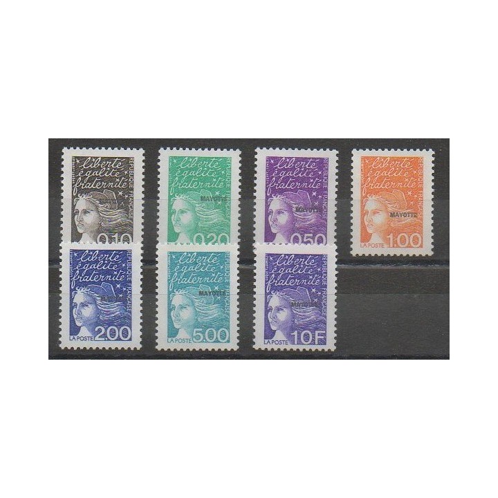 Timbres - Mayotte  - Poste - 1999 - No 62/68