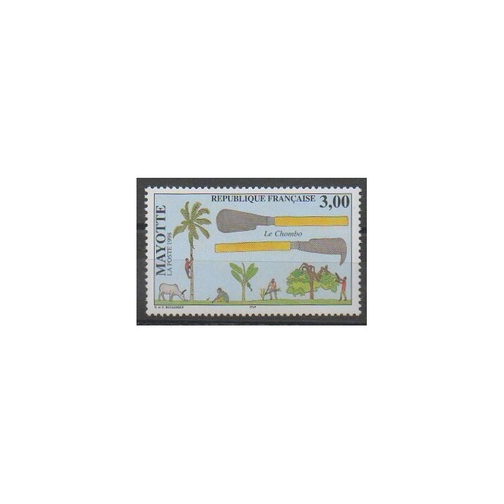 Stamps - Mayotte - Post - 1998 - Nb 61