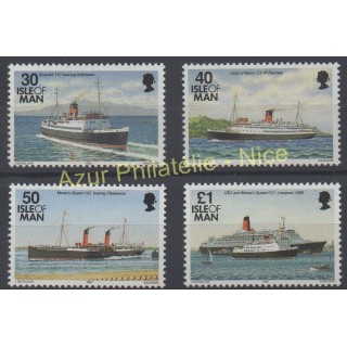 Timbres - Thème bateaux - Man (Ile de) - 1993 - No 591/594