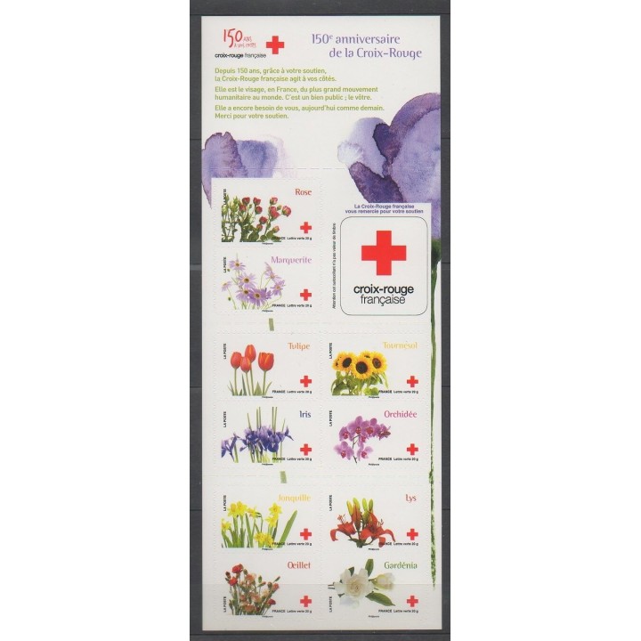 Stamps - France - Self-adhesive - 2014 - Nb BC989 - Health - Flowers