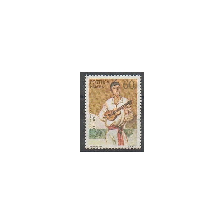 Timbres - Portugal (Madère) - 1985 - No 102 - Musique - Europa