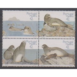 Portugal (Madeira) - 1993 - Nb 171/174 - Mamals - Sea animals