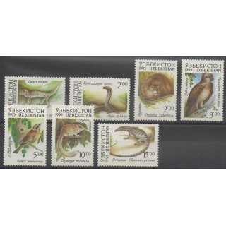 Timbres - Ouzbékistan - 1993 - No 7/13 - Animaux