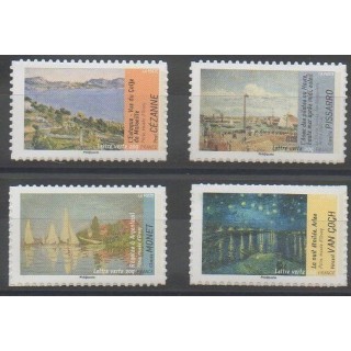 Timbres - France - Autoadhésifs - 2013 - No 826A - 828A - 829A - 835A - Peinture