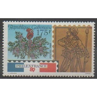Stamps - Gabon - 1989 - Nb 664 - Exhibition