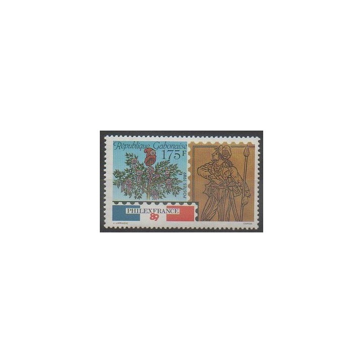 Stamps - Gabon - 1989 - Nb 664 - Exhibition