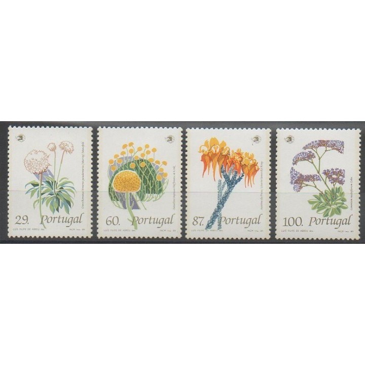 Timbres - Portugal - 1989 - No 1780/1783 - Fleurs
