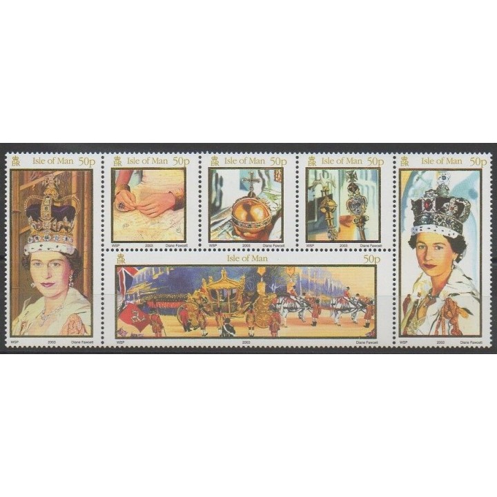 Timbres - Man (Ile de) - 2003 - No 1074/1079 - Royauté - Principauté
