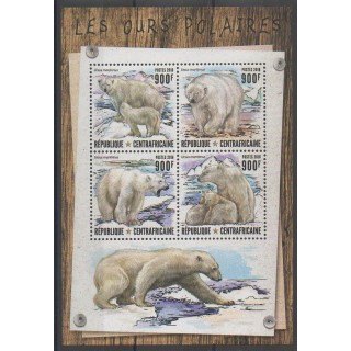 Timbres - Centrafricaine (République) - 2016 - No 4684/4687 - Polaire - Mammifères