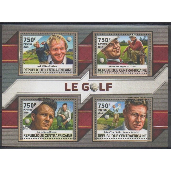 Stamps - Central African Republic - 2016 - Nb 4532/4535 - Various sports