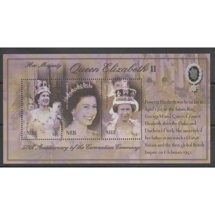 Timbres - Niue - 2003 - No BF135 - Royauté - Principauté