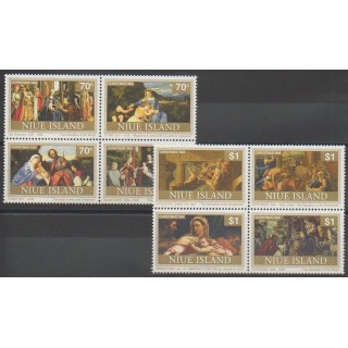 Timbres - Niue - 1994 - No 637/644 - Noël