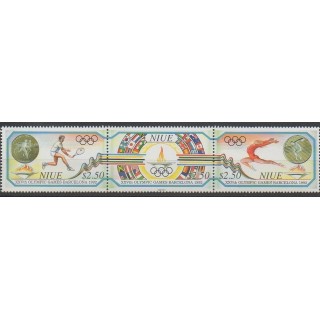Timbres - Niue - 1992 - No 587/589 - Jeux Olympiques d'été