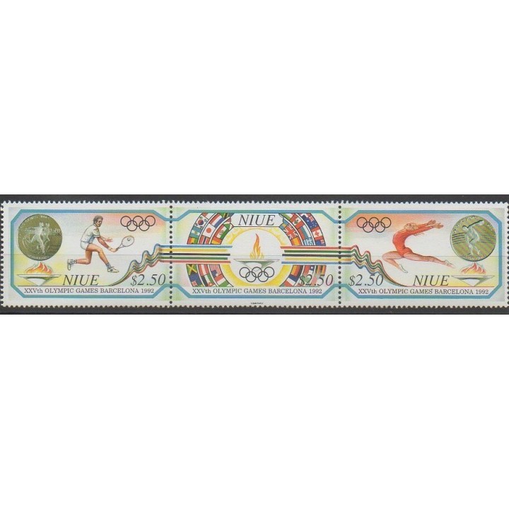 Stamps - Niue - 1992 - Nb 587/589 - Summer Olympics