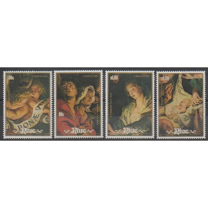 Timbres - Niue - 1988 - No 540/543 - Noël