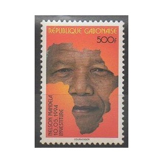 Timbres - Gabon - 1996 - No 892 - Célébrités
