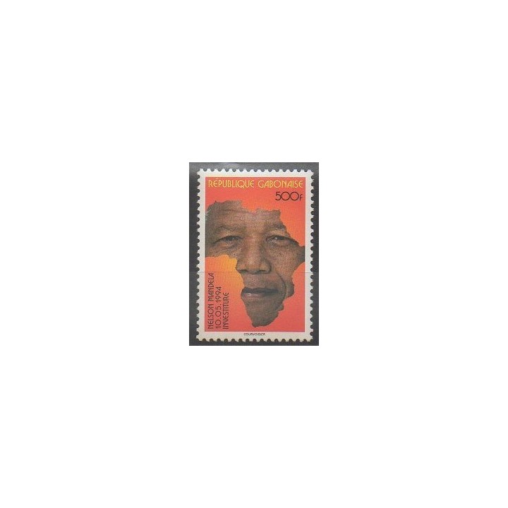 Timbres - Gabon - 1996 - No 892 - Célébrités