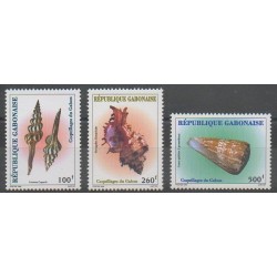 Gabon - 1996 - Nb 869/871 - Sea animals