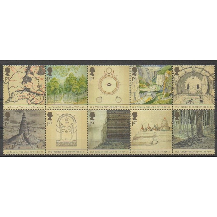 Timbres - Grande-Bretagne - 2004 - No 2523/2532 - Littérature