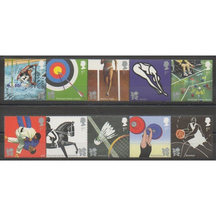 Stamps - Great Britain - 2009 - Nb 3199/3208 - Summer Olympics
