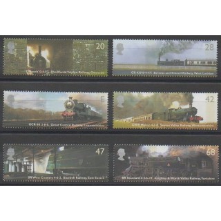 Timbres - Grande-Bretagne - 2004 - No 2512/2517 - Chemins de fer