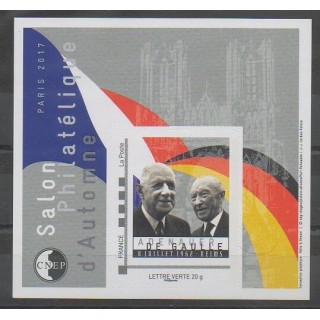 Timbres - France - Feuillets CNEP - 2017 - No CNEP 75 - De Gaulle