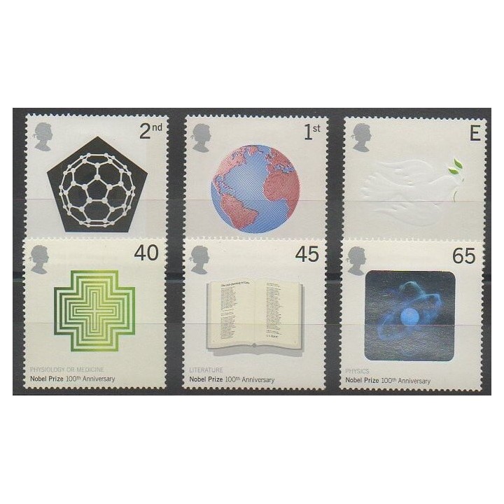 Stamps - Great Britain - 2001 - Nb 2274/2279 - Celebrities