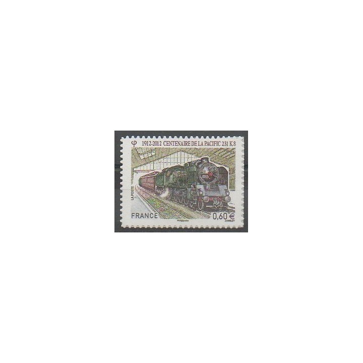 Timbres - France - Autoadhésifs - 2012 - No 711 - Chemins de fer