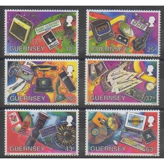 Stamps - Guernsey - 1997 - Nb 751/756 - Telecommunications