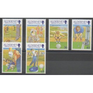 Timbres - Aurigny (Alderney) - 2001 - No 174/179 - Sports divers