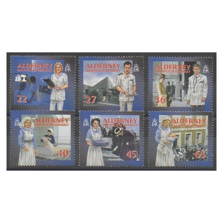 Stamps - Aurigny (Alderney) - 2001 - Nb 168/173 - Health