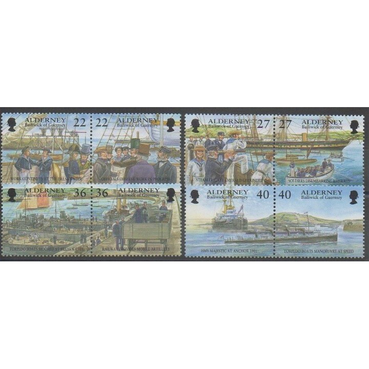 Timbres - Aurigny (Alderney) - 2001 - No 180/187 - Navigation