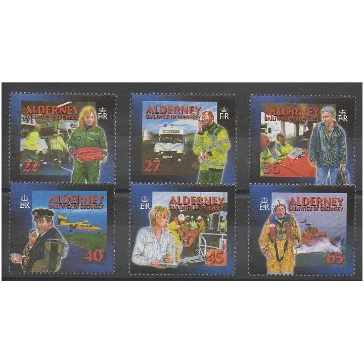 Stamps - Aurigny (Alderney) - 2002 - Nb 200/205 - Health