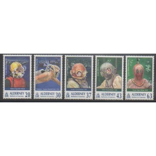 Timbres - Aurigny (Alderney) - 1998 - No 116/120