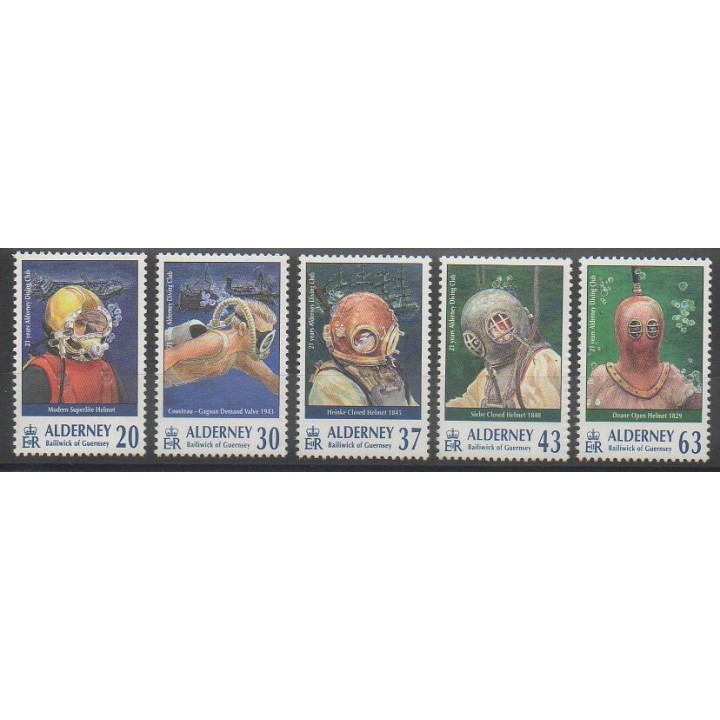 Timbres - Aurigny (Alderney) - 1998 - No 116/120