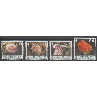 Stamps - Aurigny (Alderney) - 2007 - Nb 311/314 - Sea animals