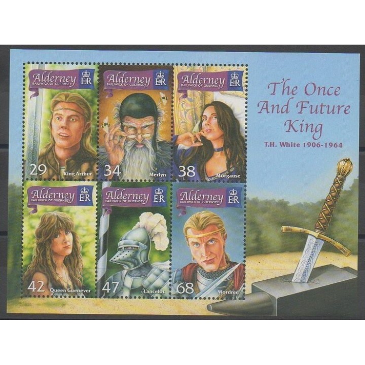 Timbres - Aurigny (Alderney) - 2006 - No BF18 - Littérature