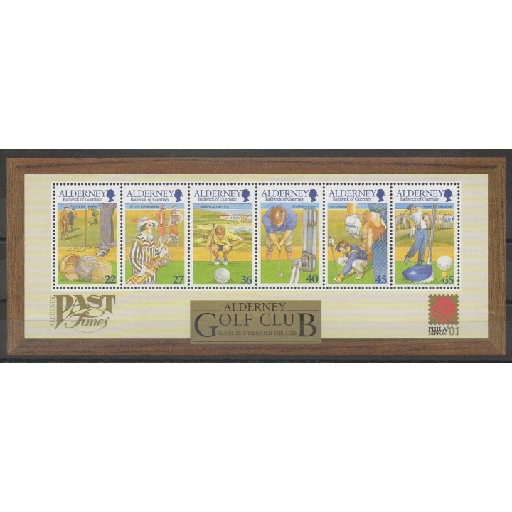Stamps - Aurigny (Alderney) - 2001 - Nb BF10 - Various sports