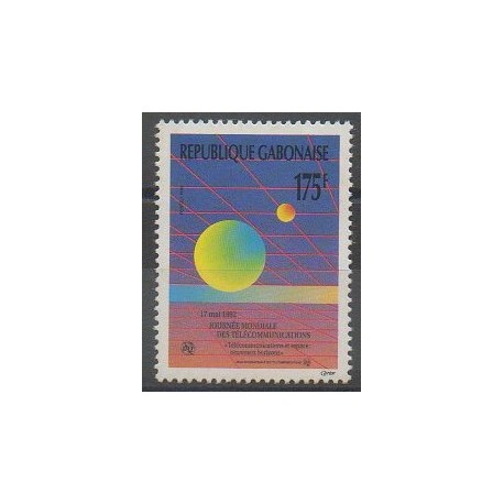 Gabon - 1992 - No 728 - Télécommunications