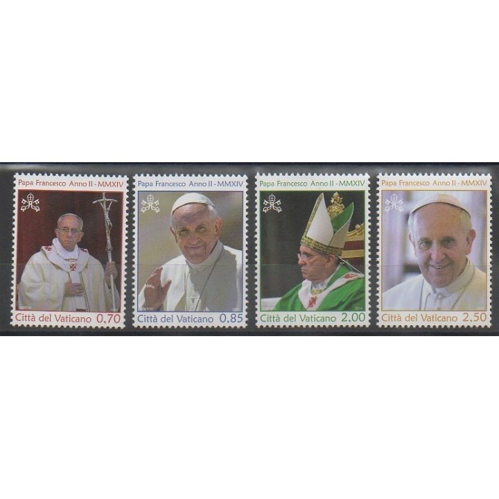 Timbres - Vatican - 2014 - No 1649/1652 - Papauté
