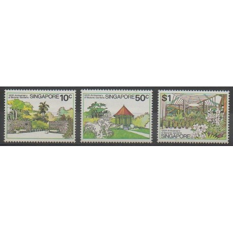 Singapour - 1979 - No 331/333 - Fleurs