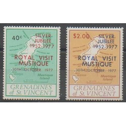 Saint Vincent (Grenadines) - 1977 - Nb 116/117 - Royalty