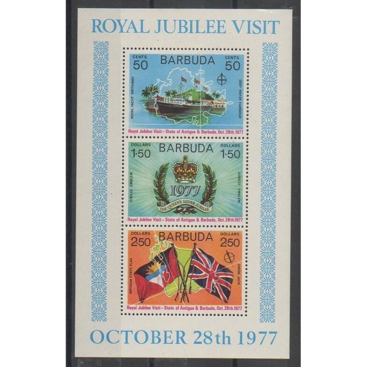 Timbres - Barbuda - 1977 - No BF25 - Royauté - Principauté
