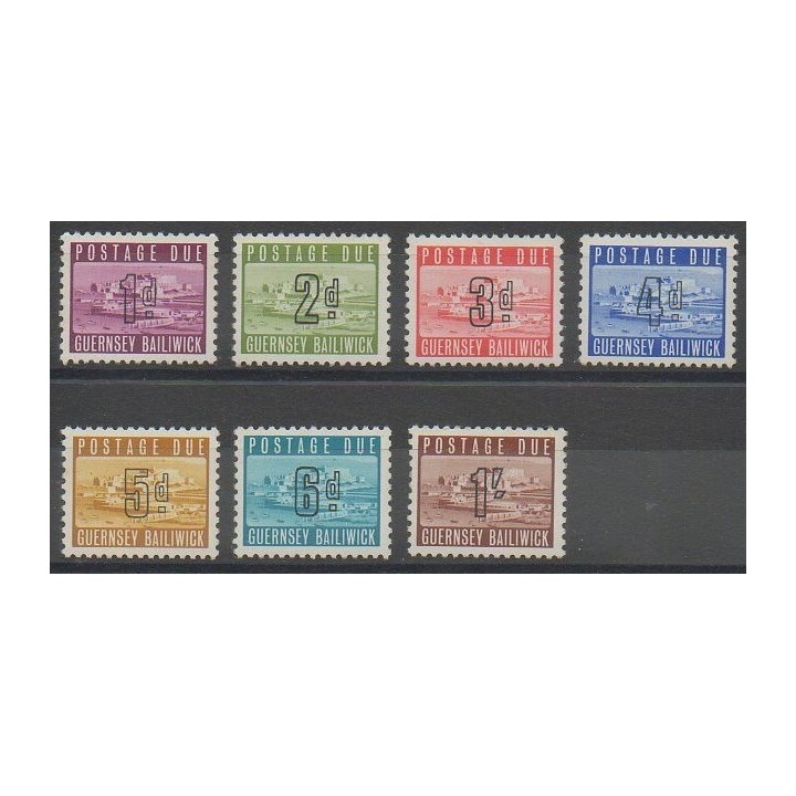 Timbres - Guernesey - 1969 - No T1/T7