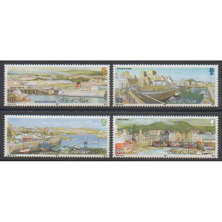 Stamps - Man (Isle of) - 1992 - Nb 551/554 - Boats