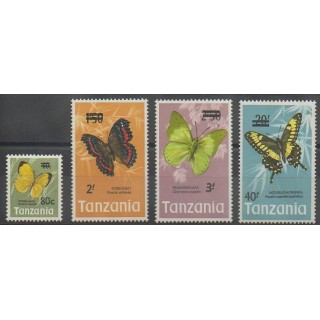 Timbres - Tanzanie - 1975 - No 48/51 - Insectes