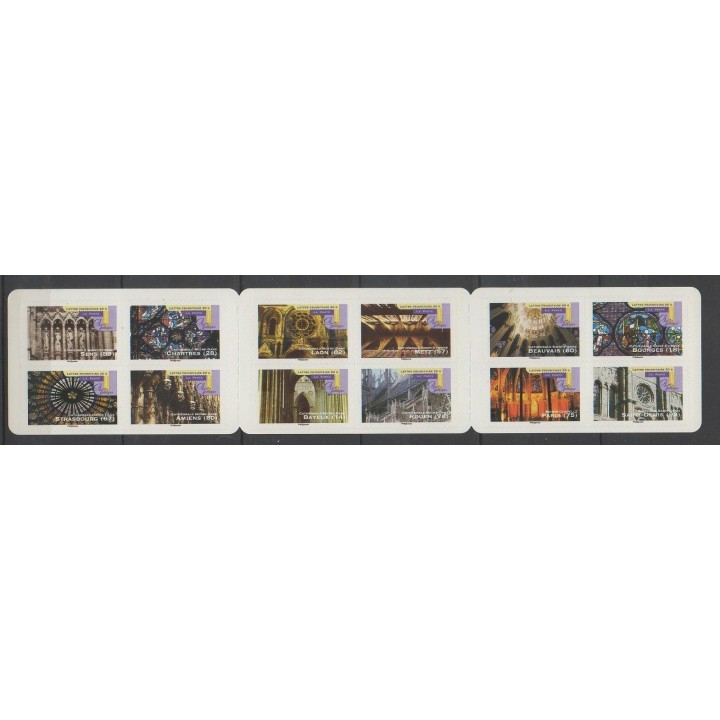 Stamps - France - Self-adhesive - 2011 - Nb BC552 - Churches