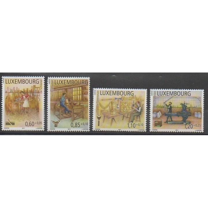 Stamps - Luxembourg - 2011 - Nb 1863/1866 - Craft